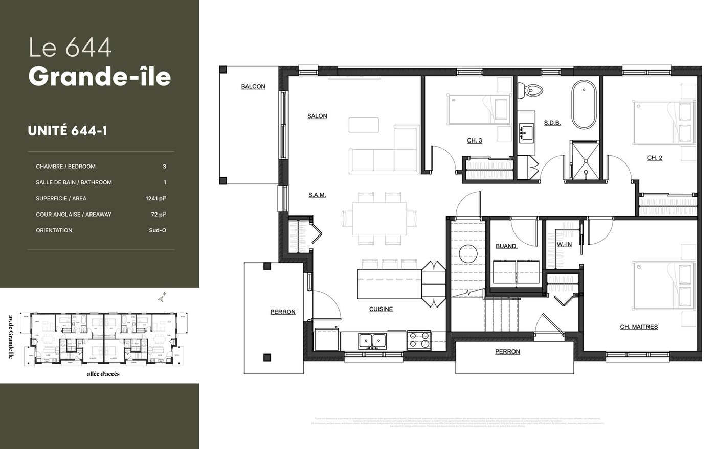 Plan de l'unité 644-1